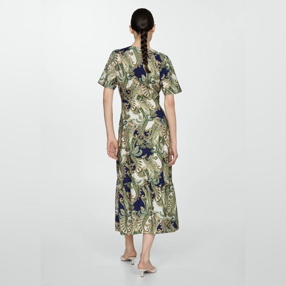 NWT Mango Paisley Dress - Picture 2 of 5